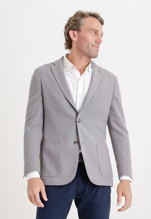 Chaqueta Hombre Tejida Gris