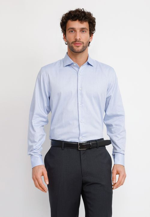 Camisa Hombre Formal Algodón Vercelli Espiga
