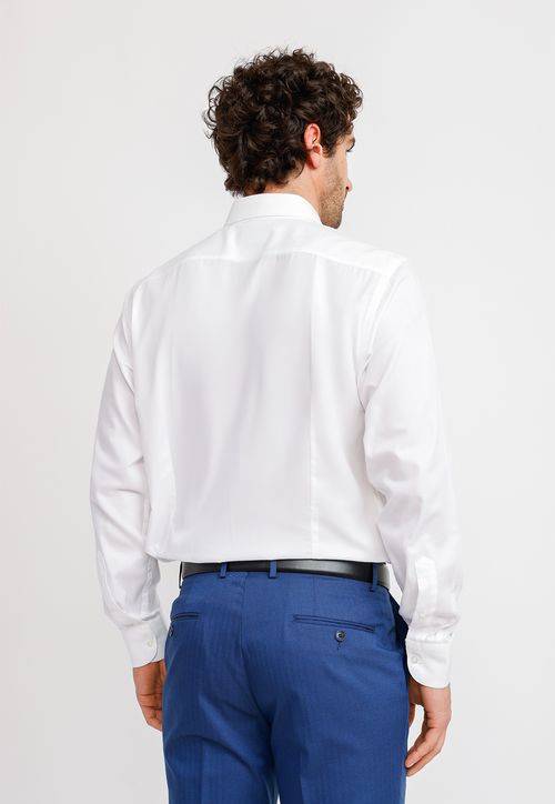 Camisa Hombre Formal Algodón Vercelli Blanco
