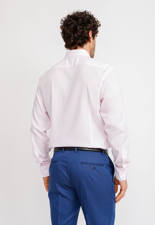 Camisa Hombre Formal Algodón Vercelli Rosado