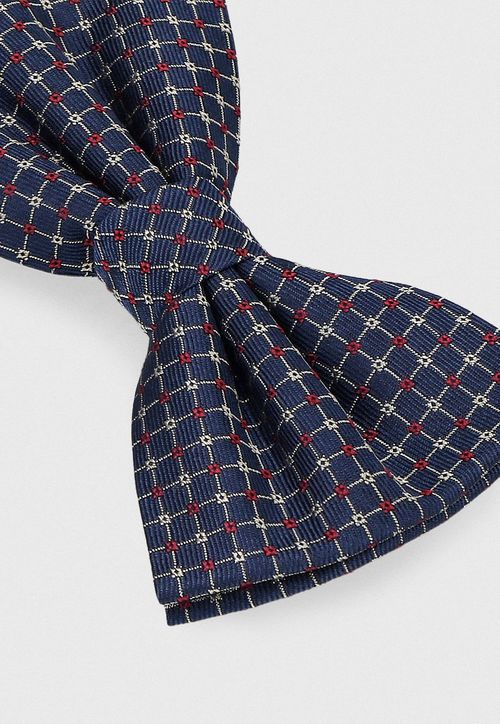 Papillon Formal Hombre Seda Microdiseño Classic Azul Marino