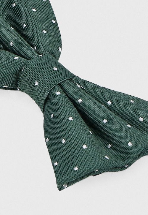 Papillon Formal Hombre Seda Puntos Classic Verde