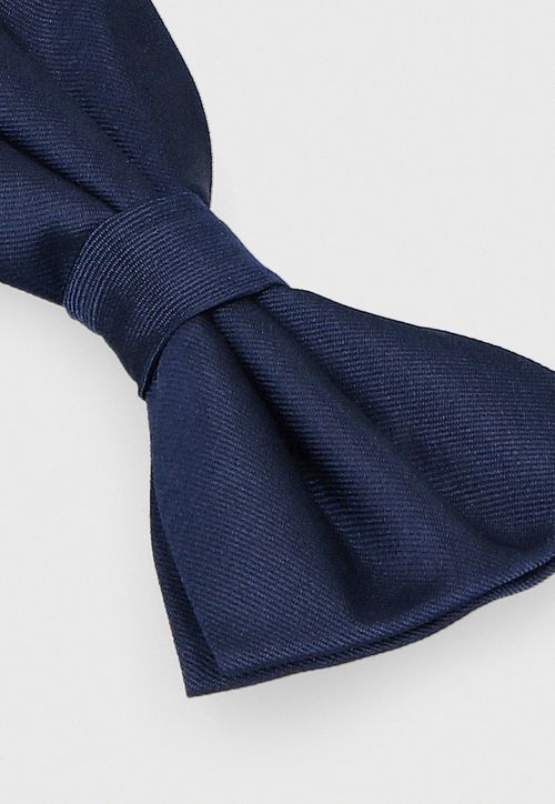 Papillon Formal Hombre Seda Liso Classic Azul Marino