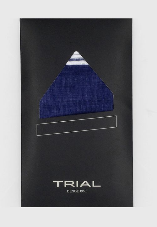 Pochet Formal Hombre Lino Liso Classic Azul Marino