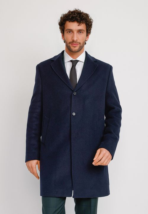 Abrigo Hombre Formal Vercelli Voyage Azul Marino