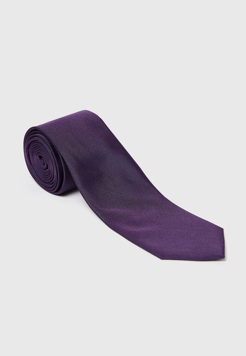 Corbata Formal Hombre Seda Lisa Classic Morado