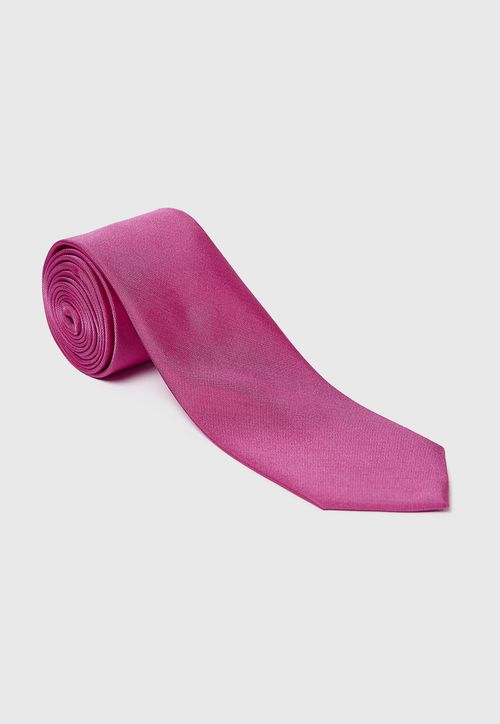 Corbata Formal Hombre Seda Lisa Classic Rosado