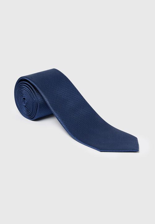 Corbata Formal Hombre Seda Microdiseño Classic Azul