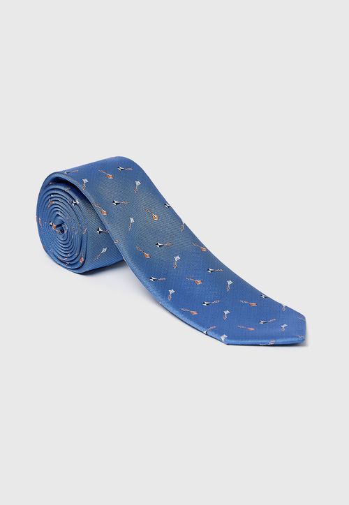 Corbata Formal Hombre Microfibra Lisa Promoción Celeste