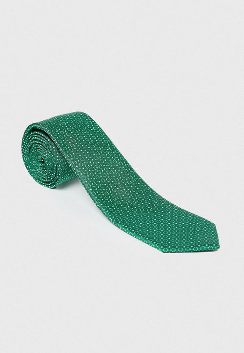 Corbata Formal Hombre Microfibra Lisa Promoción Verde