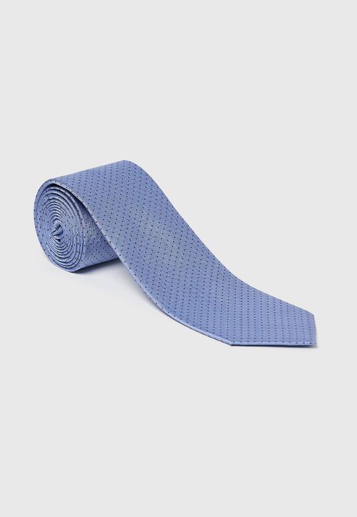 Corbata Formal Hombre Seda Microdiseño Classic Celeste