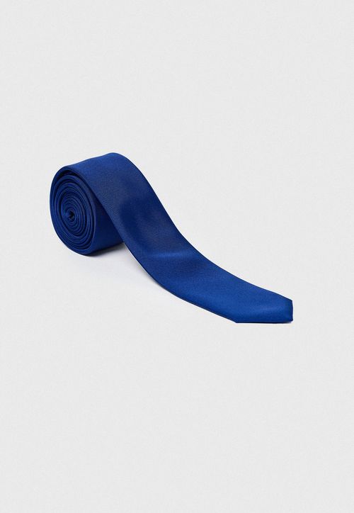 Corbata Formal Hombre Microfibra Liso Graduación Azul Marino
