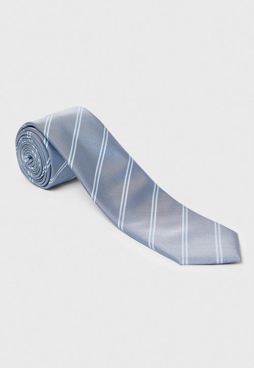 Corbata Formal Hombre Microfibra Lisa Promoción Gris Claro