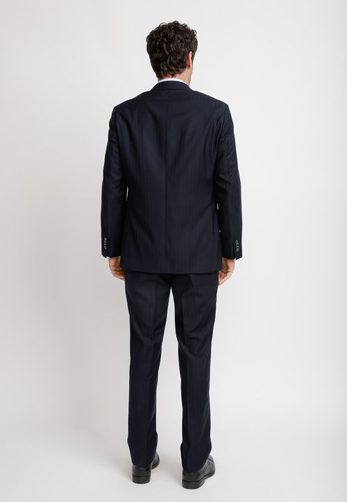 Traje Hombre Formal Lana S140'S Luxury Azul Marino