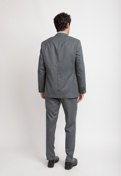 Traje Hombre Formal Lana 100'S Travel Gris