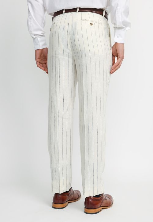 Pantalón Hombre Formal Lino Classic Arena