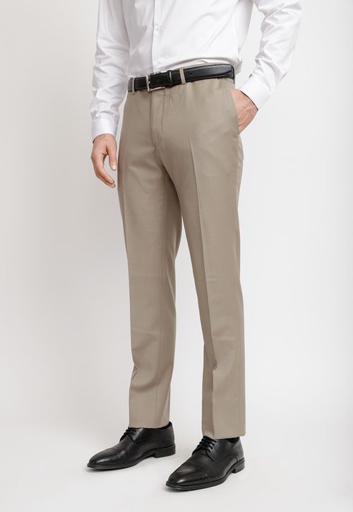 Pantalón Hombre Formal Lana S100'S Mix&Color Khaki