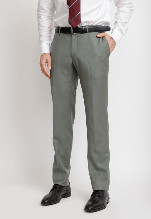 Pantalón Hombre Formal Lana S100'S Mix&Color Verde