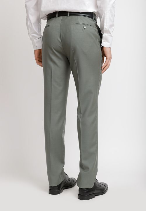 Pantalón Hombre Formal Lana S100'S Mix&Color Verde