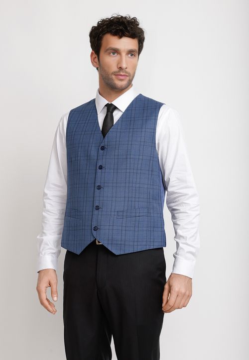 Gilet Hombre Formal Executive Azul