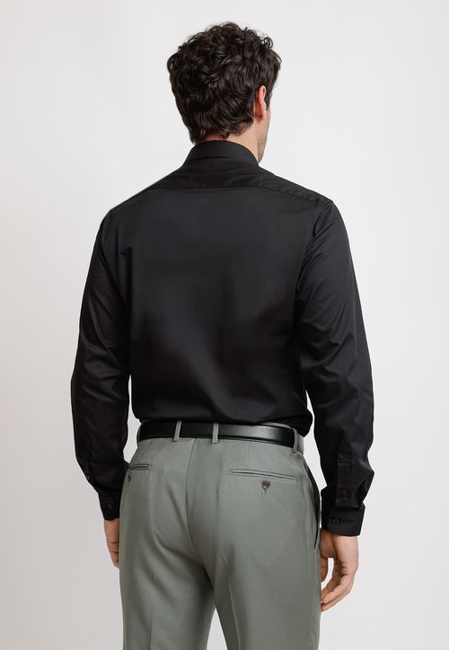 Camisa Hombre Formal Graduación Negro