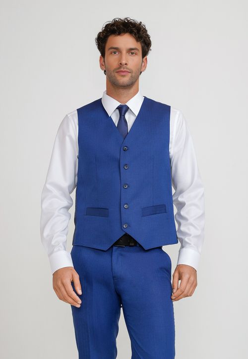 Gilet Hombre Formal Graduación Azulino