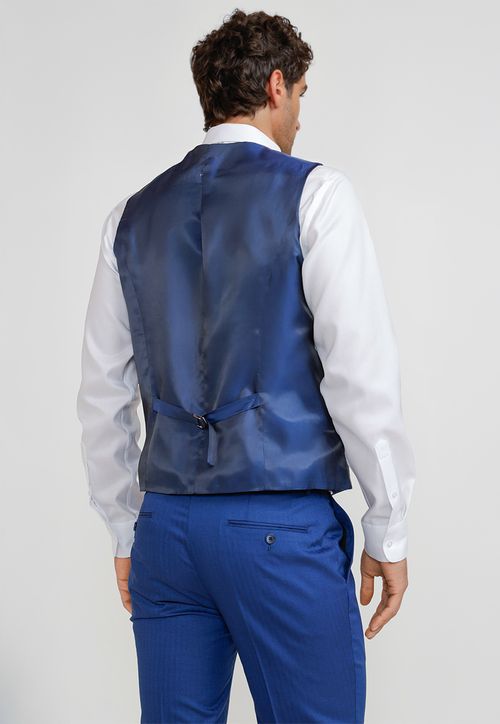 Gilet Hombre Formal Graduación Azulino