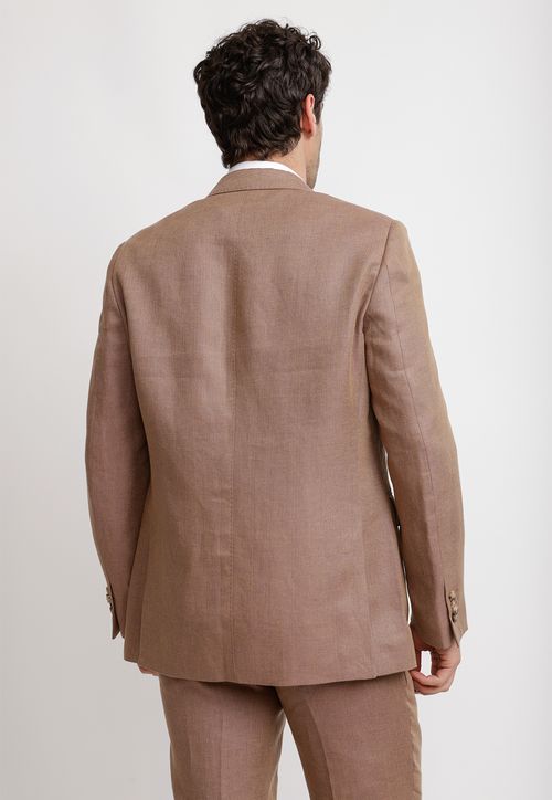 Chaqueta Hombre Formal Lino Mix&Color Café
