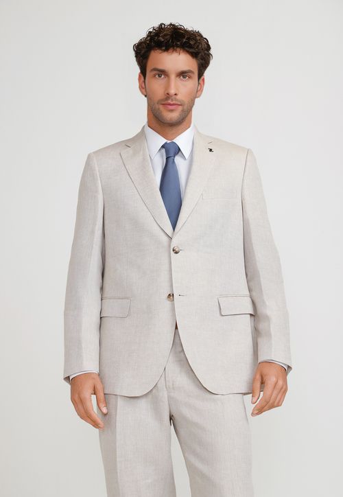 Chaqueta Hombre Formal Lino Mix&Color Beige