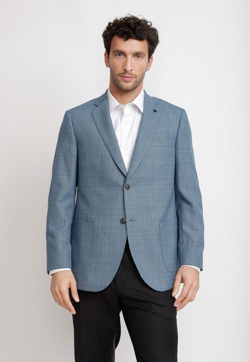 Chaqueta Hombre Formal Coderas Executive Celeste