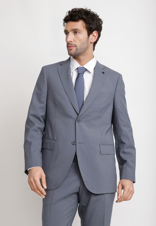 Chaqueta Hombre Formal Lana S100'S Mix&Color Azul Piedra