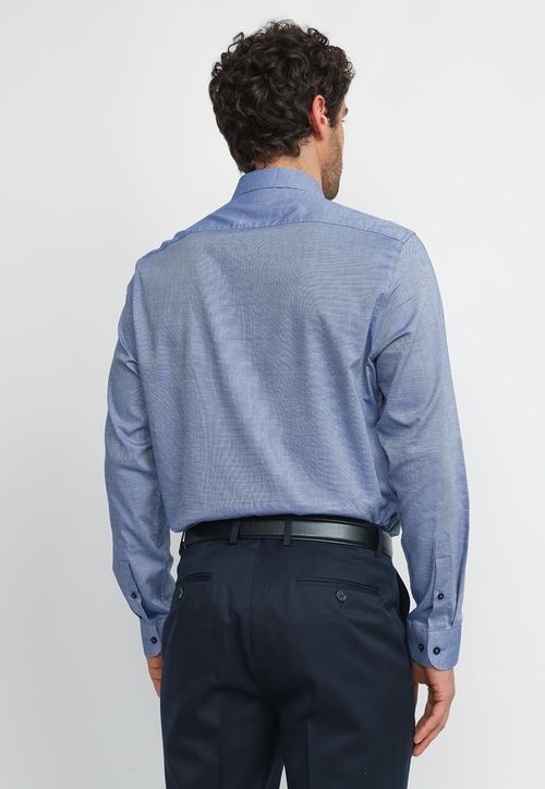 Camisa Hombre Formal Algodón Dynamic Azul Marino