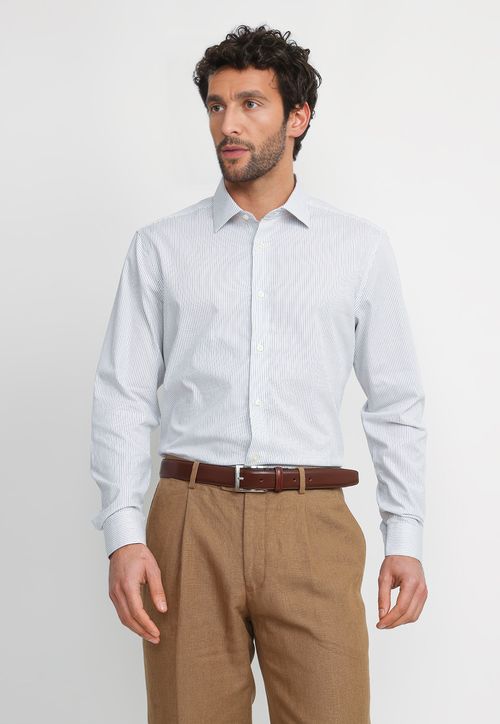 Camisa Hombre Formal Algodón Dynamic Azul Marino