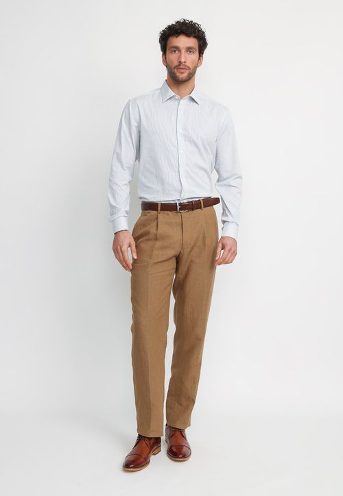 Camisa Hombre Formal Algodón Dynamic Azul Marino