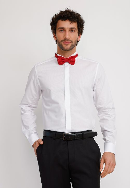 Camisa Hombre Formal 100% Algodón Luxury Blanco