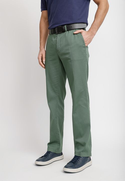 Pantalón Texturado Hombre Algodón Vulcan Verde