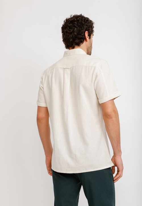 Camisa Lino Algodón Boris Crudo