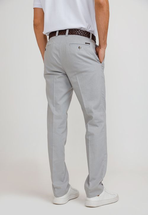 Pantalón Hombre Lino Venancio Gris Claro
