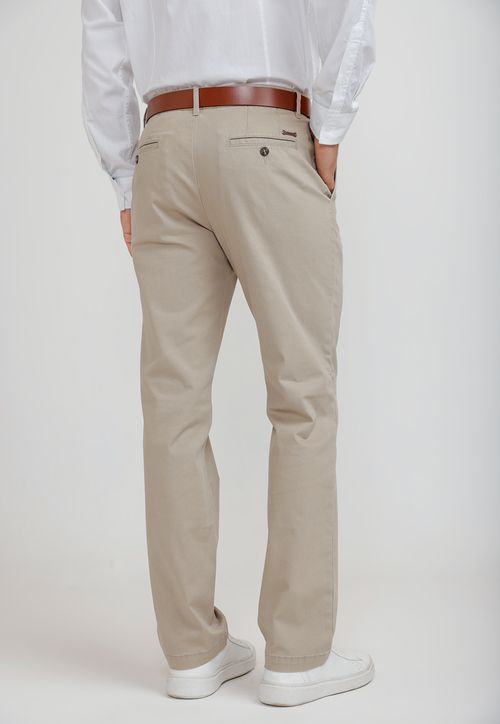 Pantalón Chino Hombre Algodón Vinci Beige