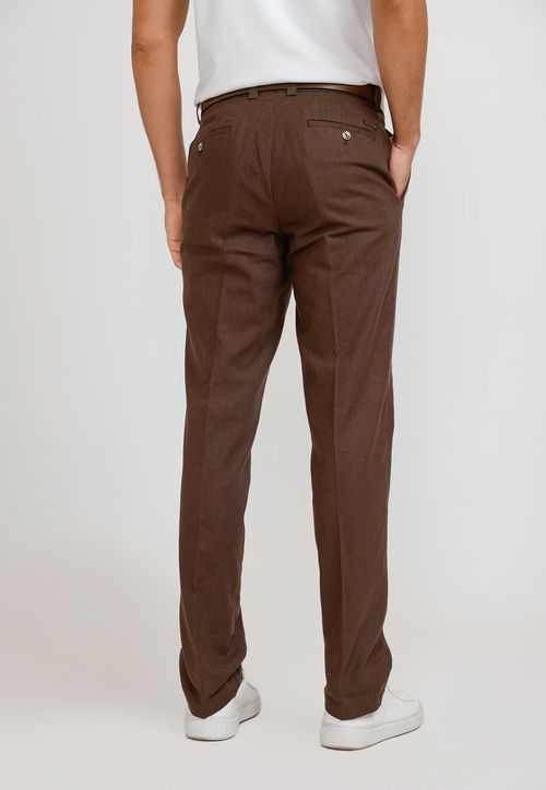 Pantalón Hombre Lino Venancio Café