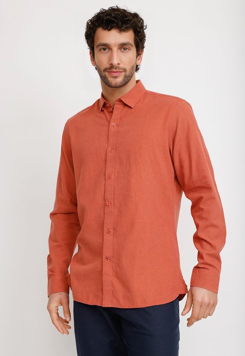 Camisa Lino Algodón Braulio Naranjo