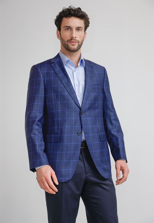 Chaqueta Hombre Formal Lana S100'S Classic Azul