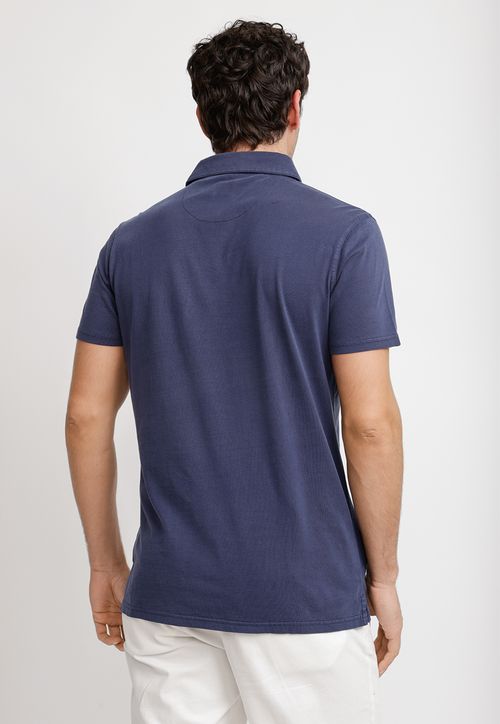 Polera Polo 100% Algodón Pima Marc Azul Marino