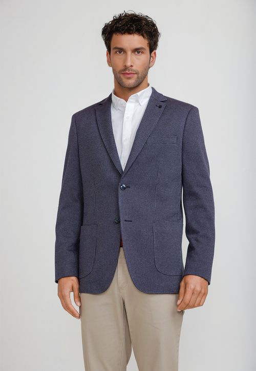 Chaqueta Casual Algodón Clark Azul