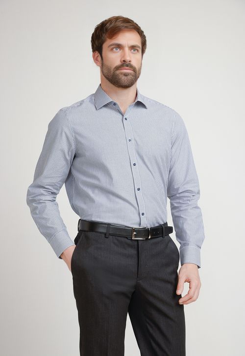 Camisa Hombre Formal Classic Azul