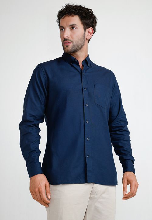 Camisa Oxford Hombre Blake Azul Marino