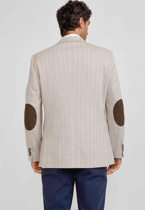 Chaqueta Casual Algodón Claire Beige