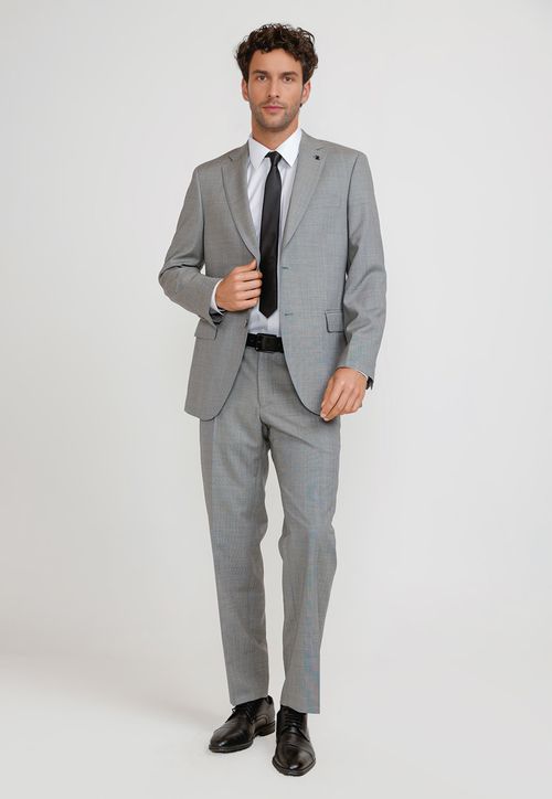Traje Suit Separate Hombre Formal Lana S100'S Mix&Color Gris
