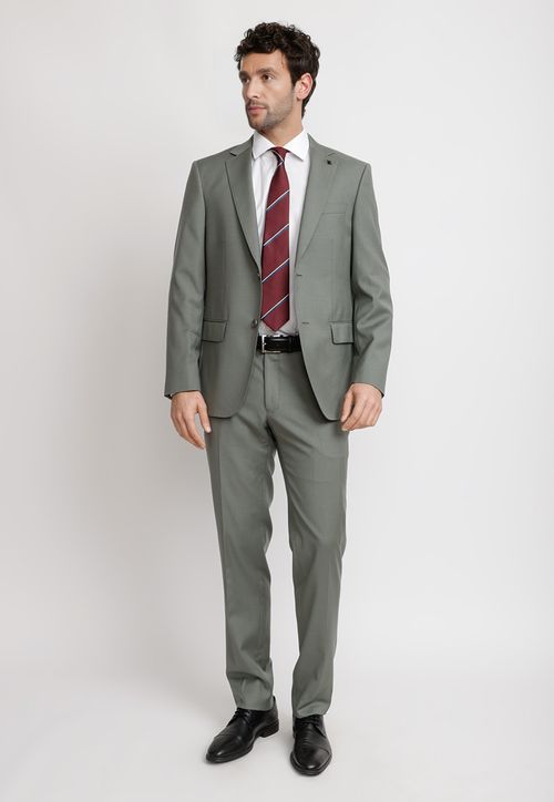 Traje Suit Separate Hombre Formal Lana S100'S Mix&Color Verde