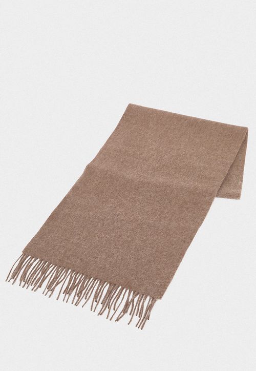 Bufanda Hombre Lana Merino Beige